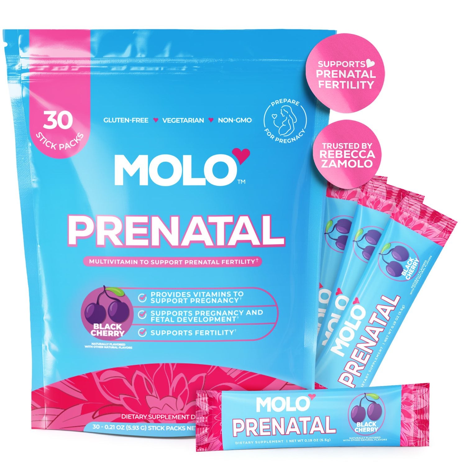 Molo Prenatal {flavor}, 30 stick packs